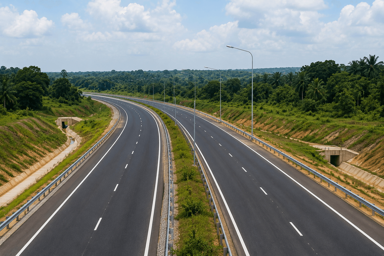 Hydrocom roads & buildings project in Ghana